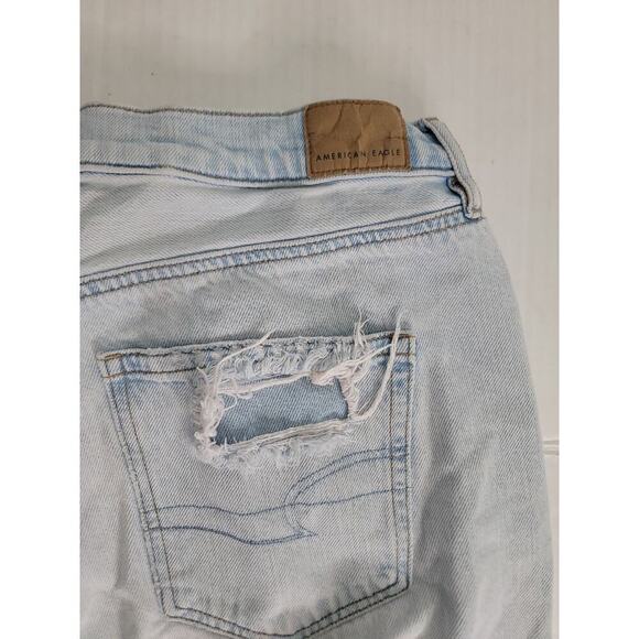 AMERICAN EAGLE Jeans Sz 14 Highest Rise 90's Boyfriend Distressed Destroy Drapey - Picture 11 of 11